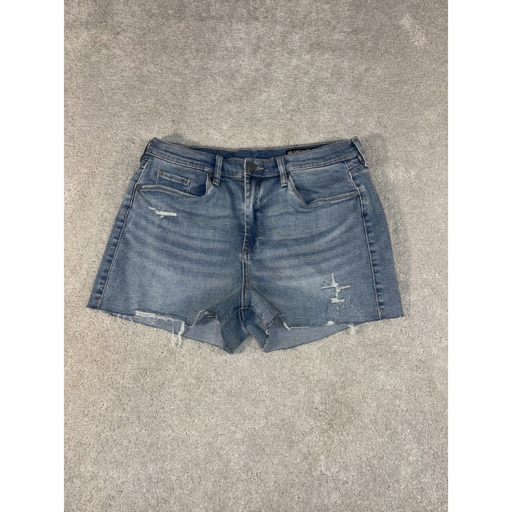 Blank NYC High Rise Distressed Shorts‎ - Size 31 - Med Blue Wash Essex Cut Off